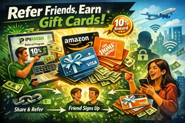 IPVanish Launches Referral Program That Pays Users in Gift Cards
